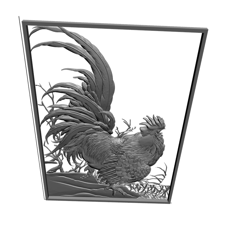 картинка Петух D12-133 3D-STL.COM