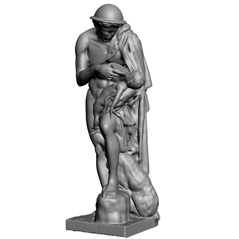 картинка Отец и сын L3-267 3D-STL.COM