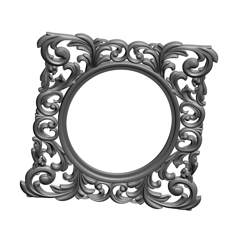 картинка Рамка резная D14-620 3D-STL.COM