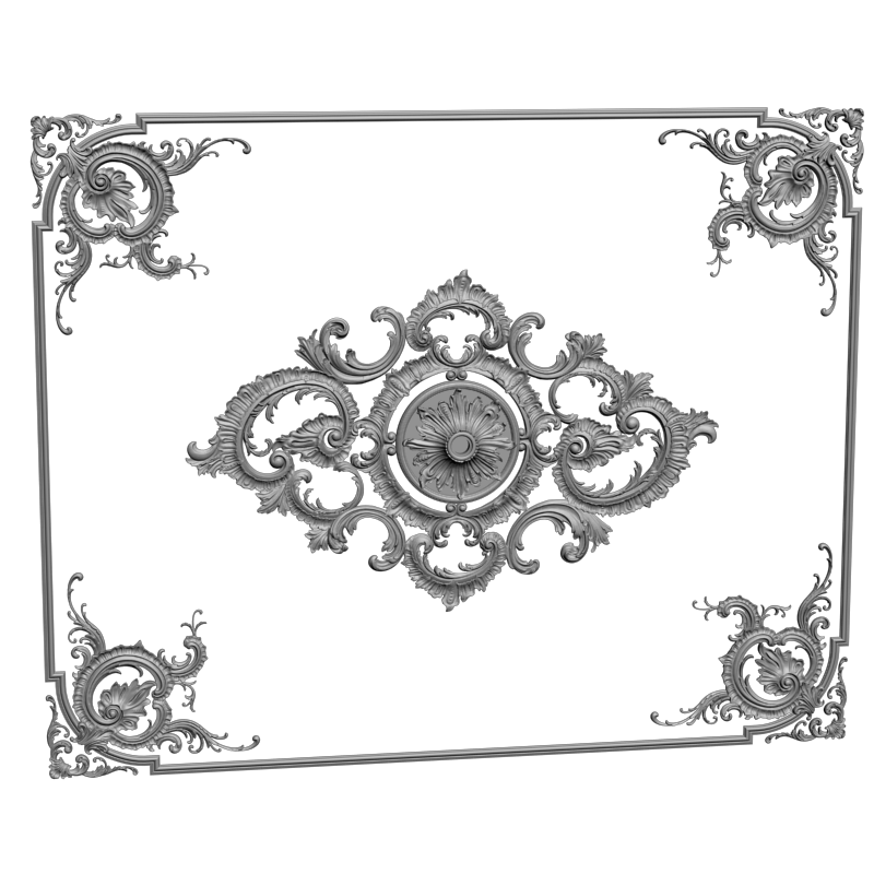 картинка Накладка резная D10-268 3D-STL.COM