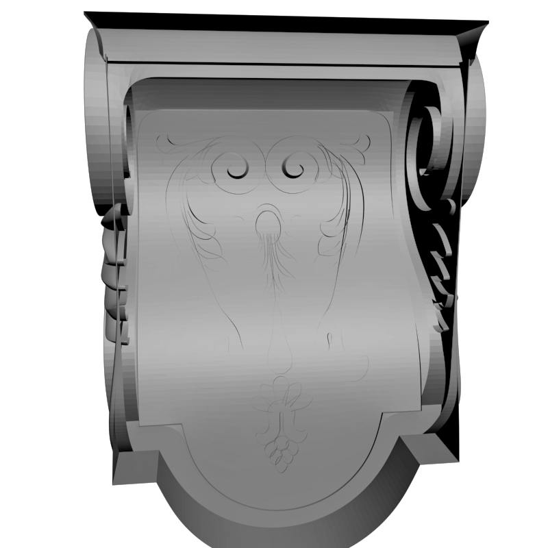 картинка Накладка декоративная рамная D10-410 3D-STL.COM