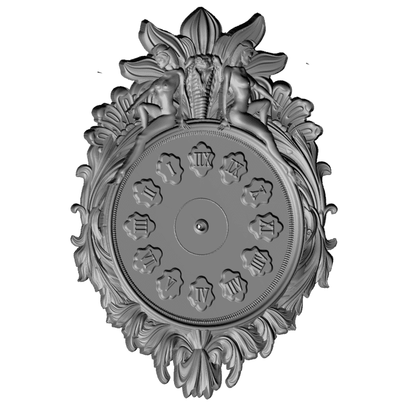картинка Часы с девушками P3-150 3D-STL.COM