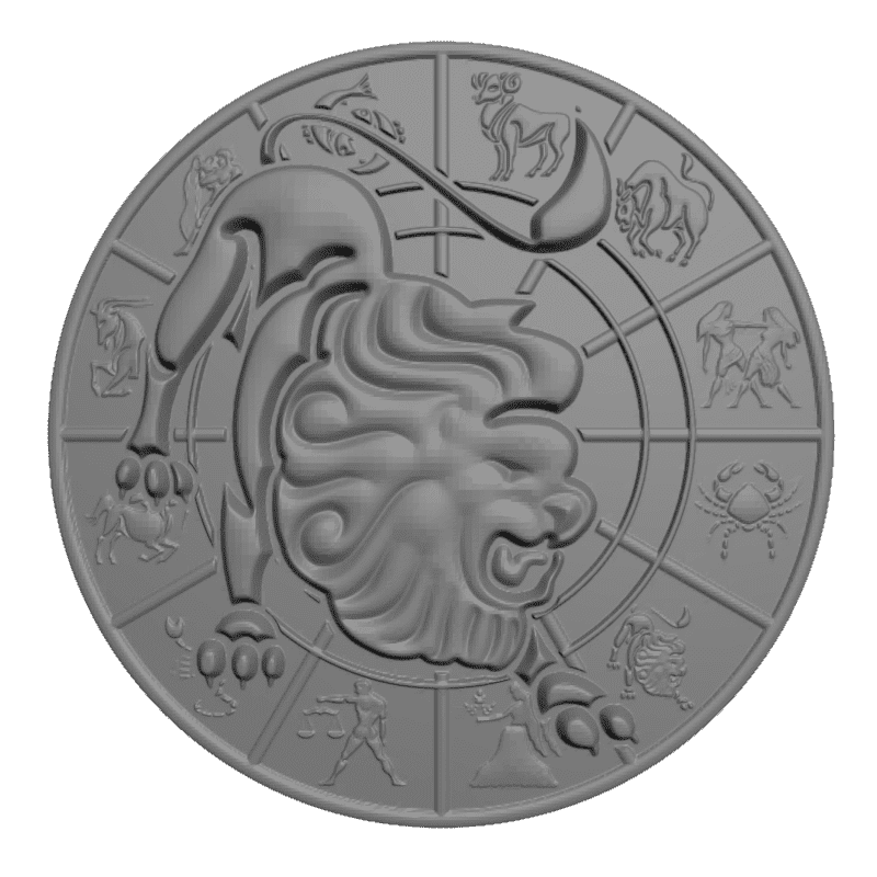 картинка Лев P1-030 3D-STL.COM