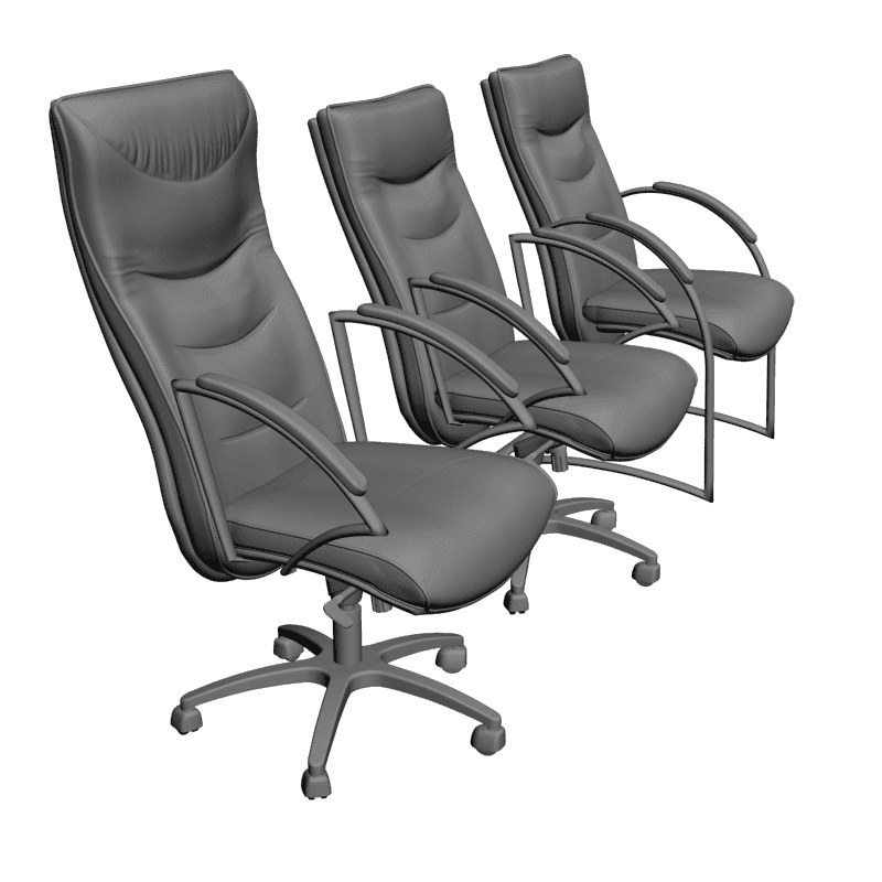 картинка Три кресла M3-041 3D-STL.COM