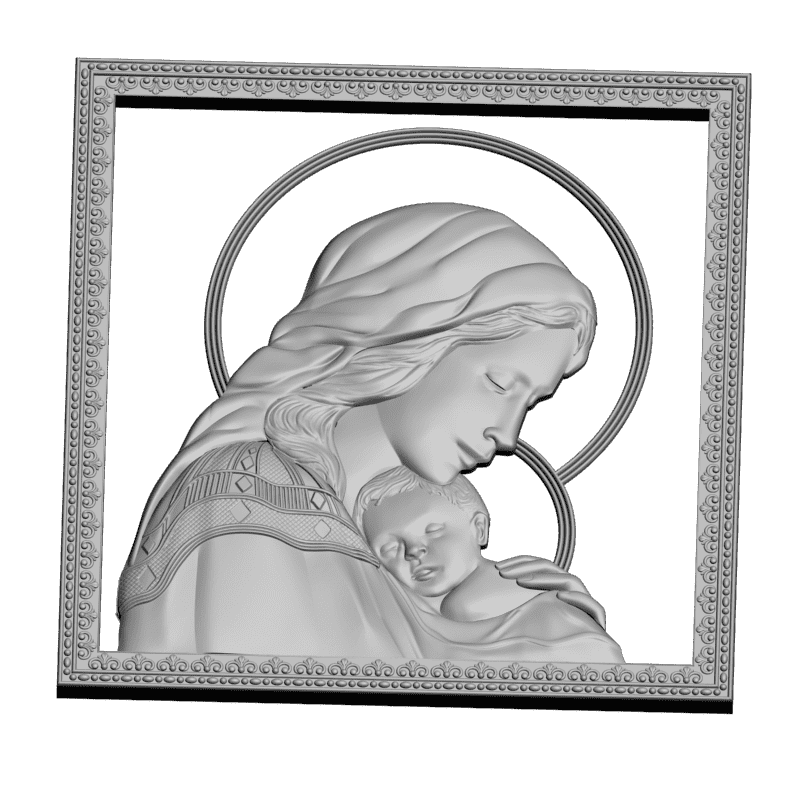 картинка Игоревская Богоматерь V3-340 3D-STL.COM