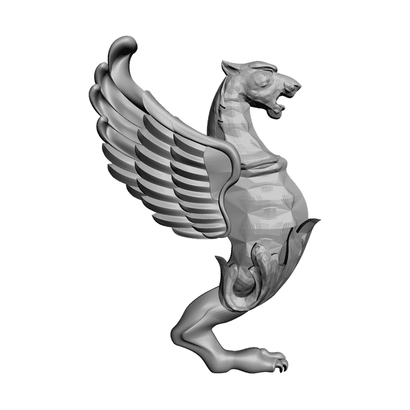 картинка Грифон прав P4-079 3D-STL.COM