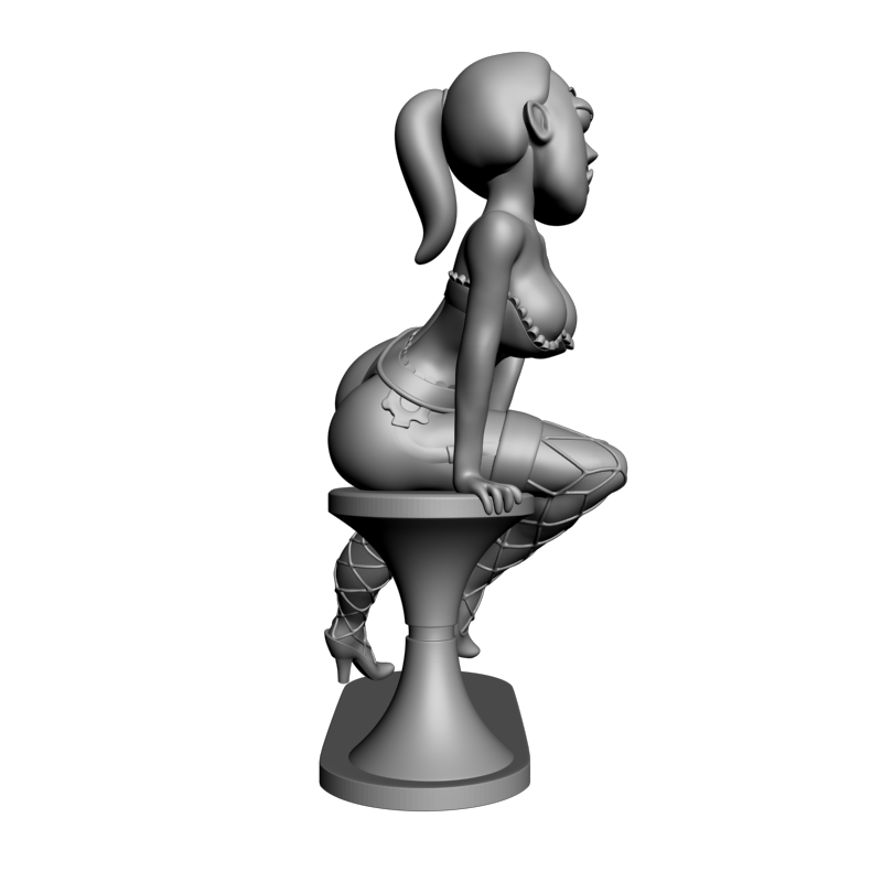 картинка Девушка на стуле L3-407 3D-STL.COM