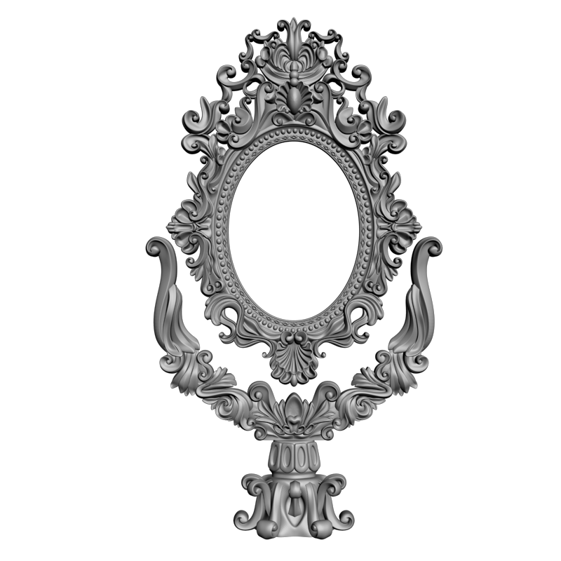 картинка Рама резная Овал D14-431 3D-STL.COM