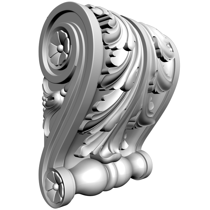 картинка Кронштейн резной D9-186 3D-STL.COM