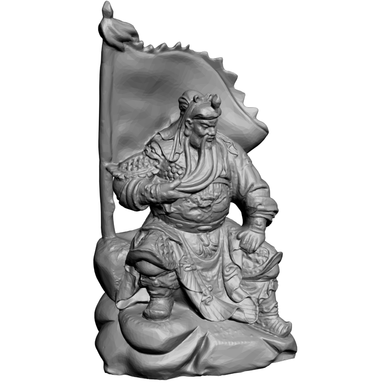 картинка Воин с флагом L3-293 3D-STL.COM