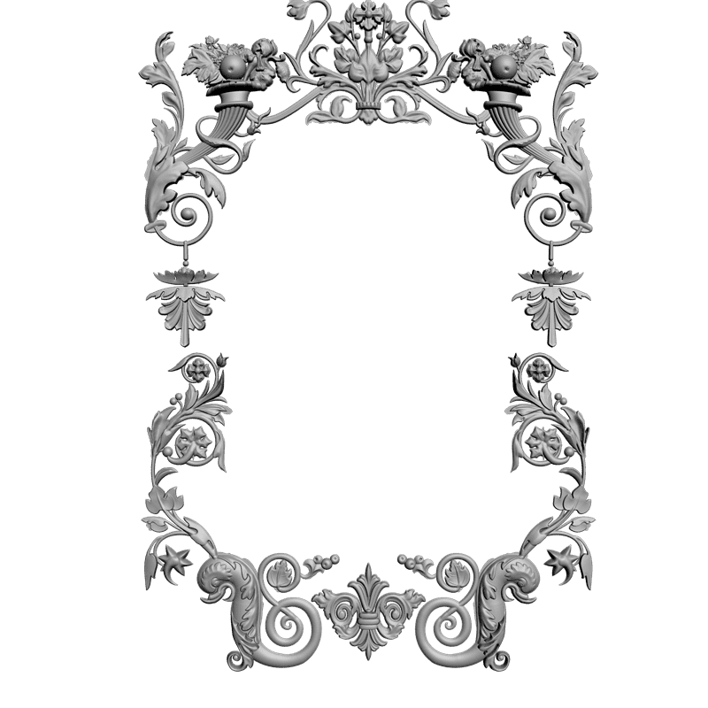 картинка Рама резная D14-118 3D-STL.COM