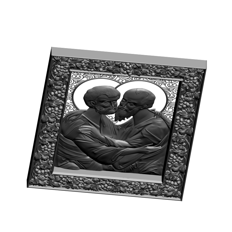 картинка Святые апостолы Петр и Павел не канонические V3-403 3D-STL.COM