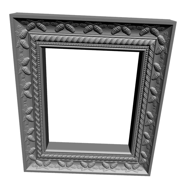картинка Рама резная D14-247 3D-STL.COM