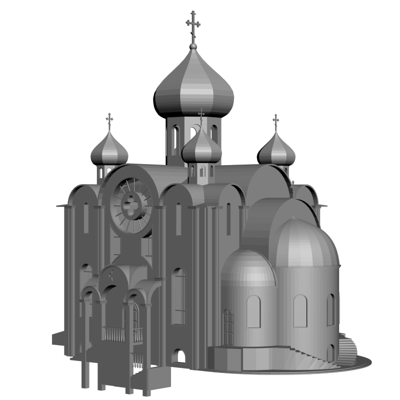 картинка Храм H1-039 3D-STL.COM