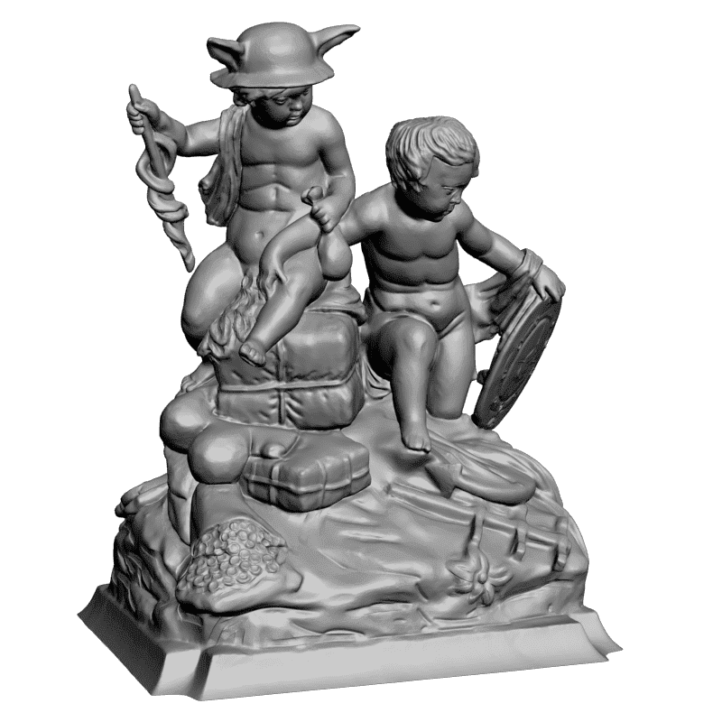 картинка Два ребенка L3-252 3D-STL.COM