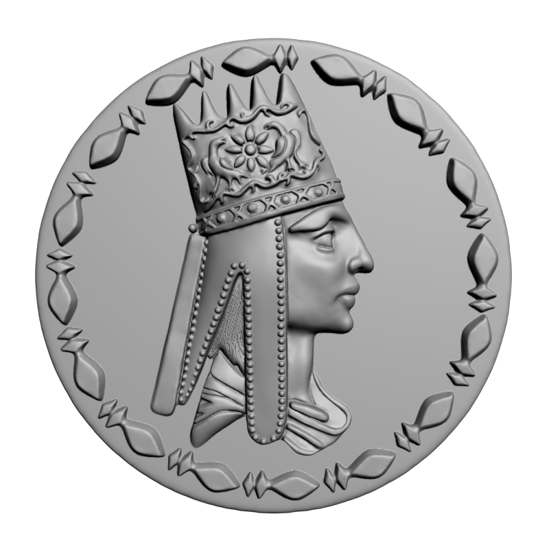 картинка Царица в круге L1-115 3D-STL.COM