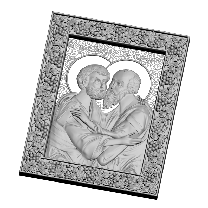 картинка Святые апостолы Петр и Павел не канонические V3-403 3D-STL.COM
