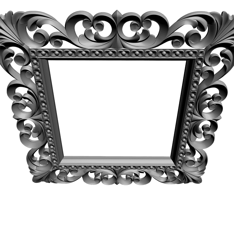 картинка Квадратная рама резная D14-067 3D-STL.COM