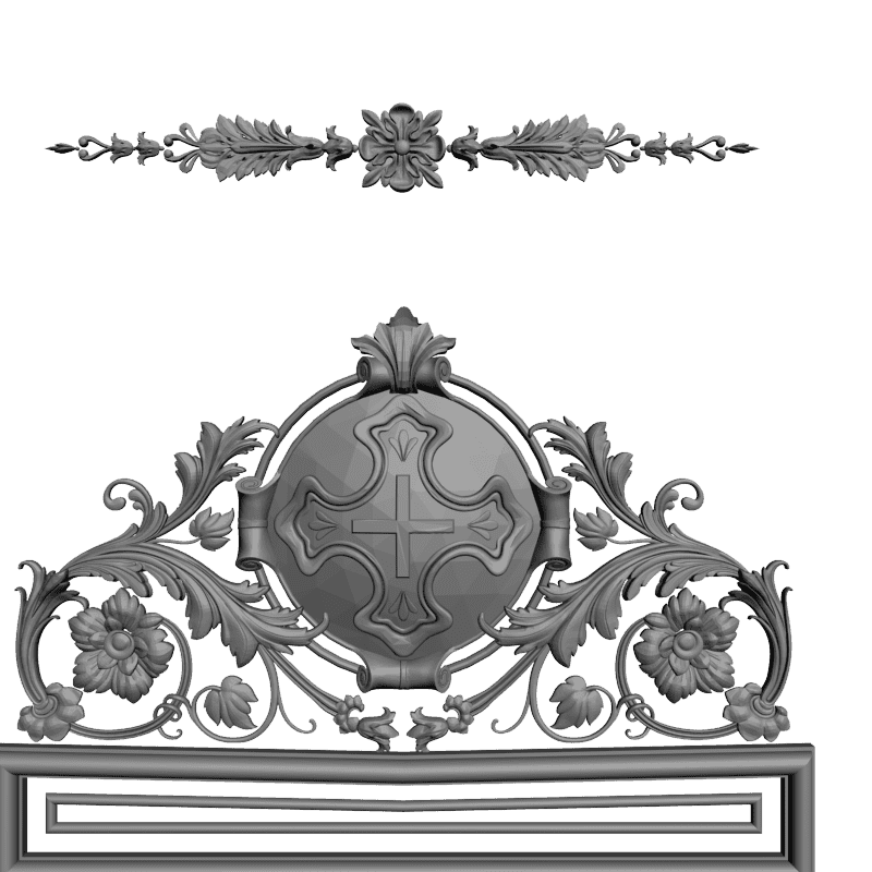 картинка Верх с крестом V9-047 3D-STL.COM