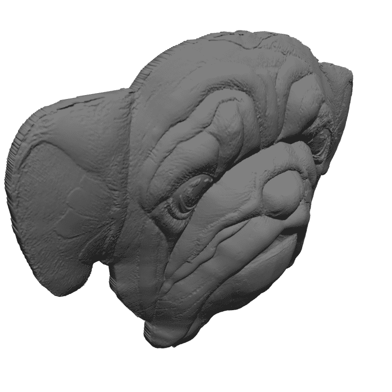 картинка Английский бульдог F1-138 3D-STL.COM