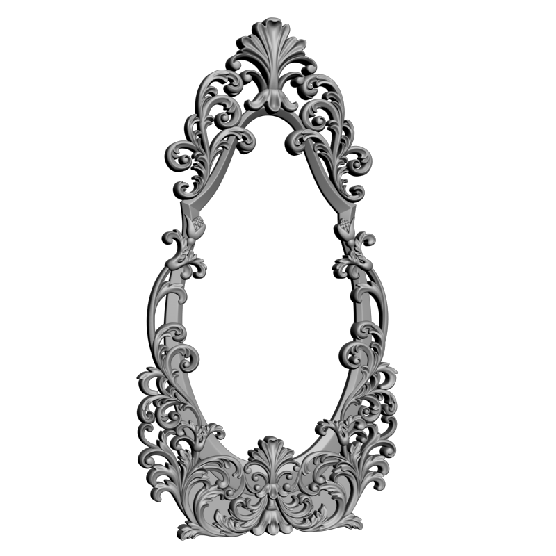 картинка Рамка резная для зеркала D14-377 3D-STL.COM