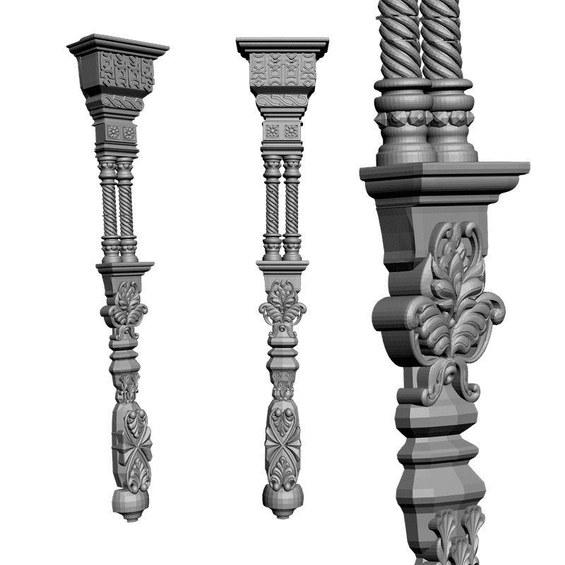 картинка Набор. 24 Детали иконостаса V2-013 3D-STL.COM