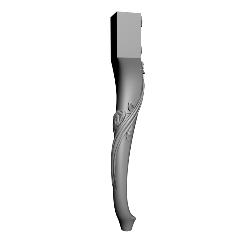 картинка Ножка мебельная резная M6-132 3D-STL.COM