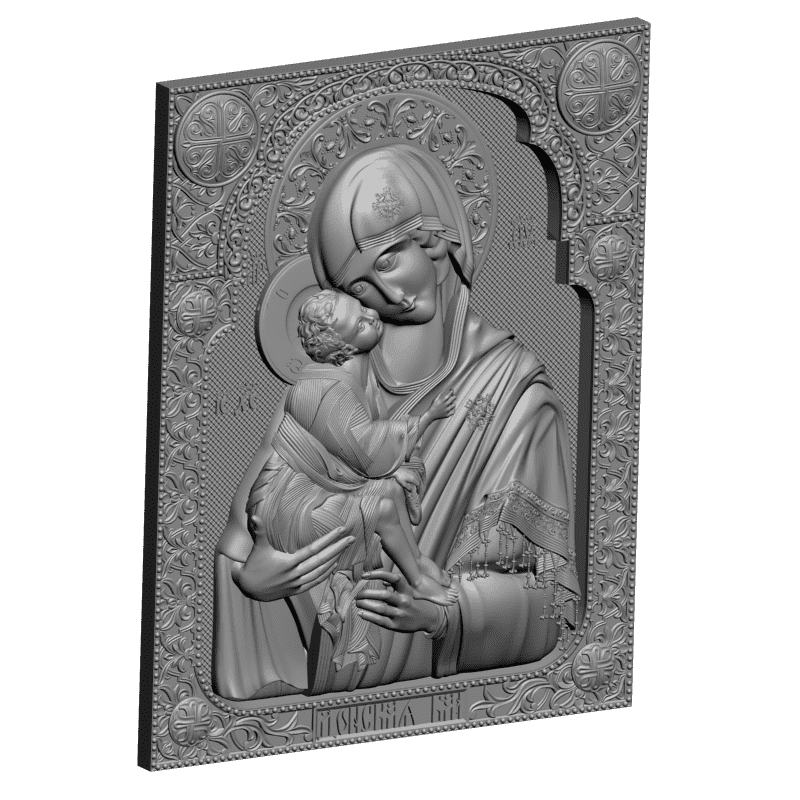 картинка Донская пресвятая Богородица V3-325 3D-STL.COM