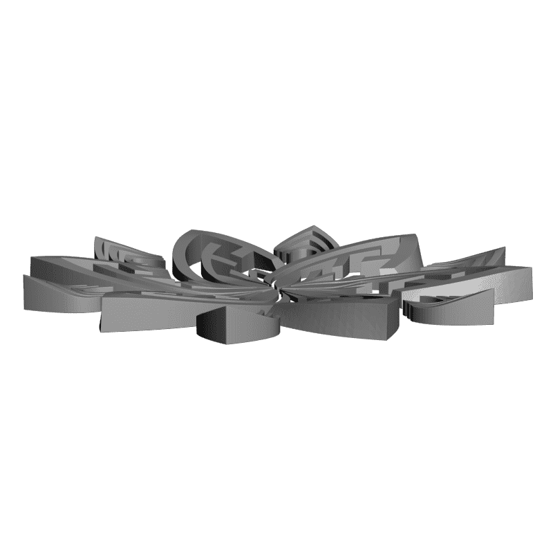 картинка Розетка резная D16-284 3D-STL.COM
