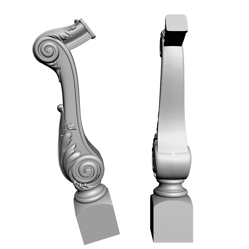 картинка Столб резной D17-037 3D-STL.COM