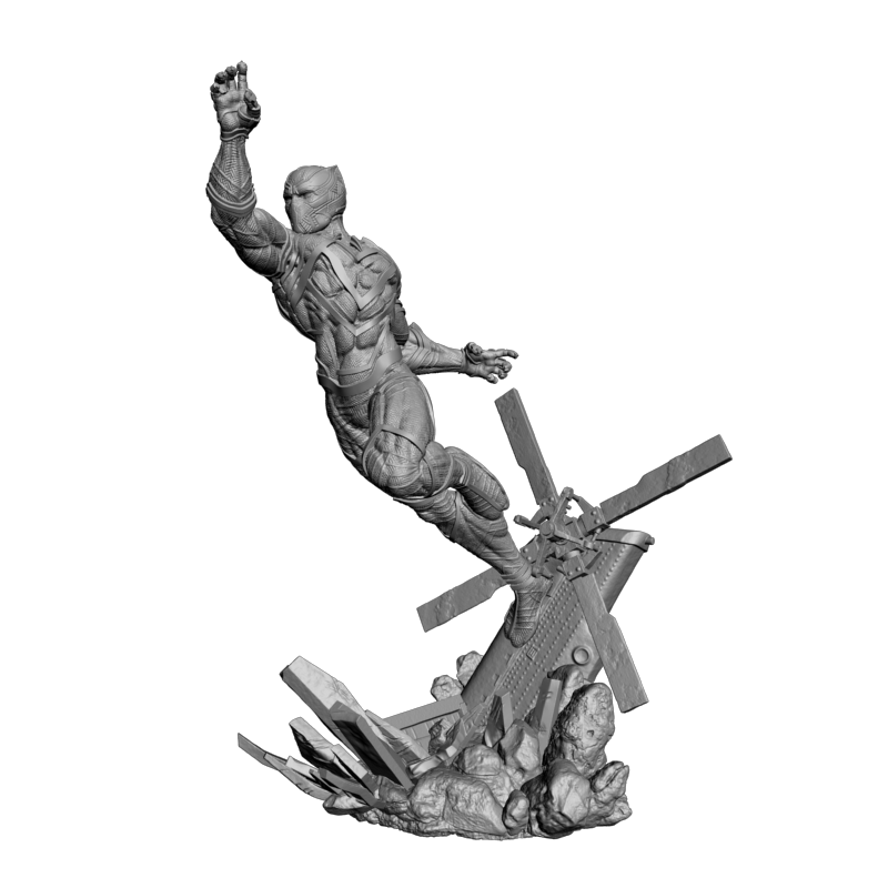 картинка Злая Черная Пантера PI1-500 3D-STL.COM