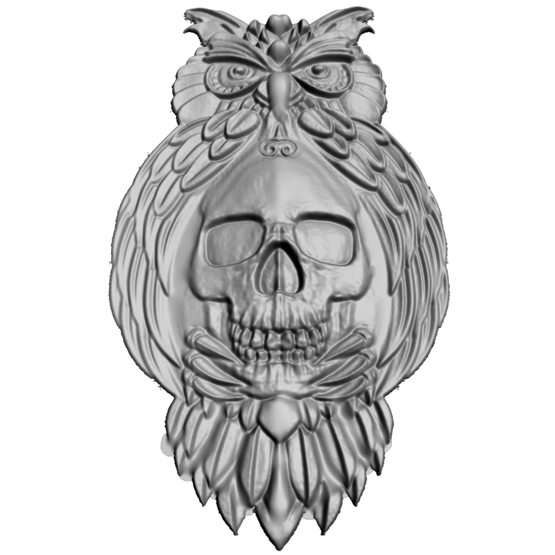 картинка Сова оберег P8-004 3D-STL.COM