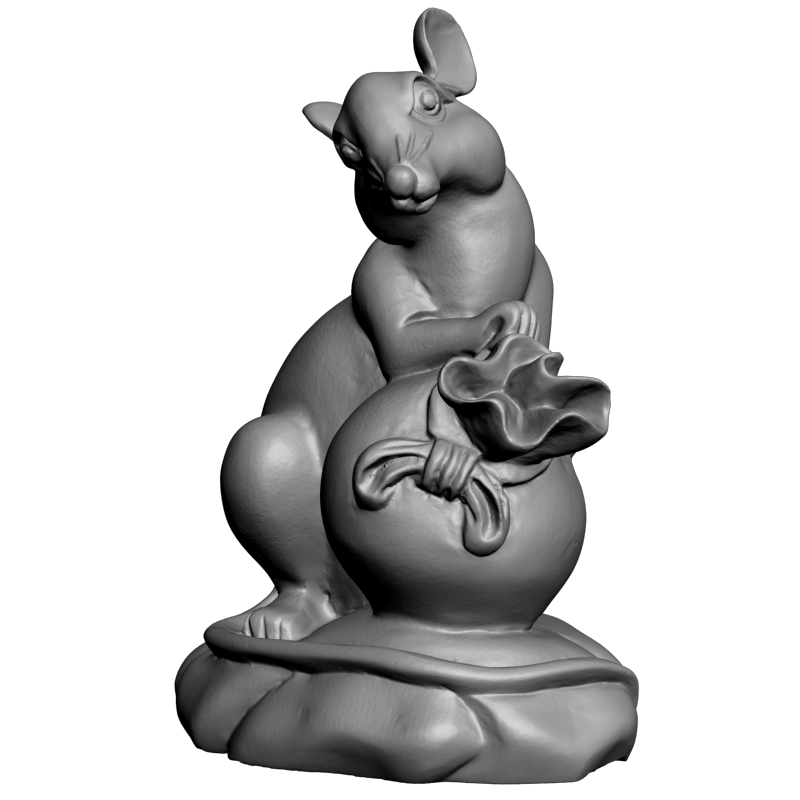 картинка Мышка с мешком подарков RP4-008 3D-STL.COM