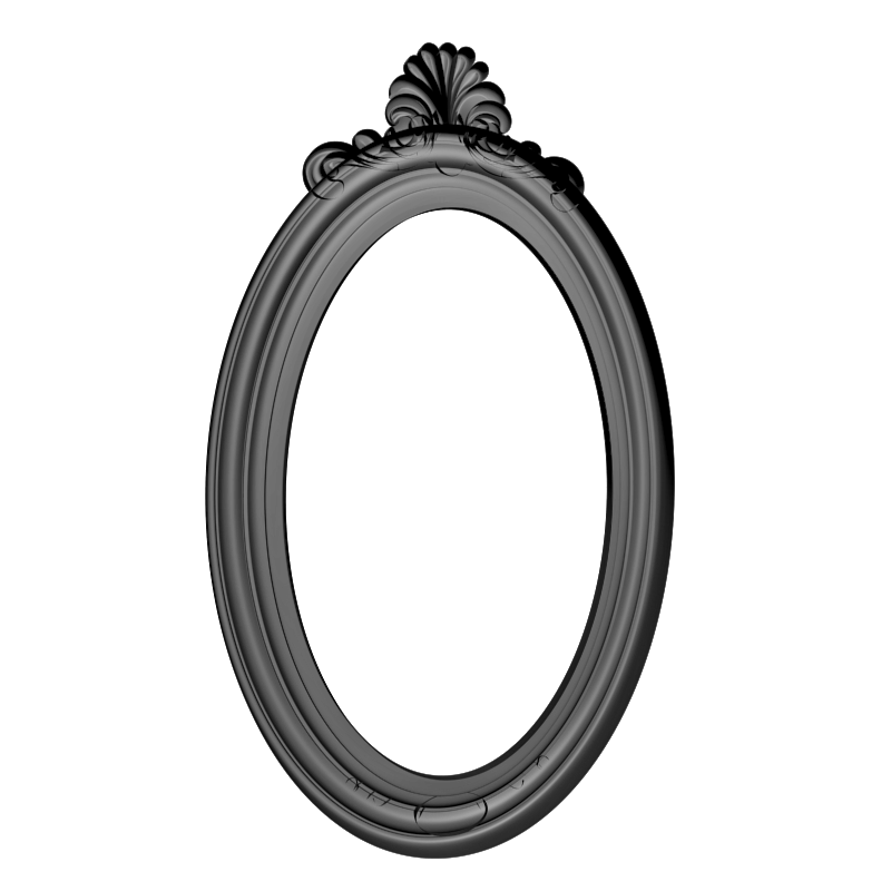 картинка Рама резная овальная D14-454 3D-STL.COM