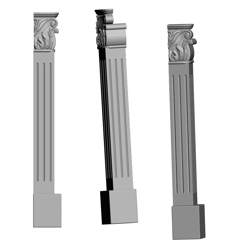 картинка Камин Набор 24 файла H4-028 3D-STL.COM