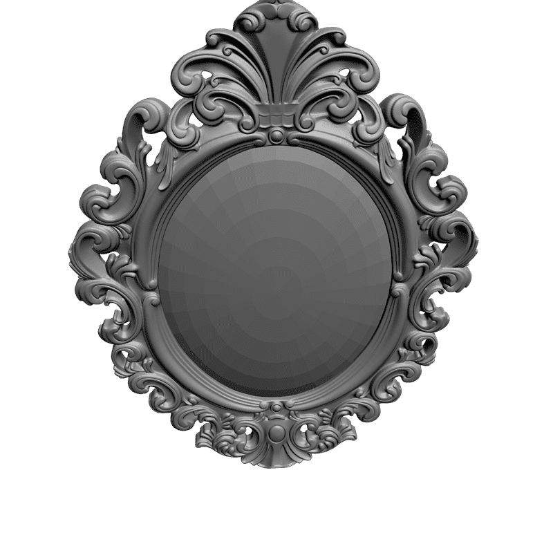 картинка Рама резная овальная D14-131 3D-STL.COM