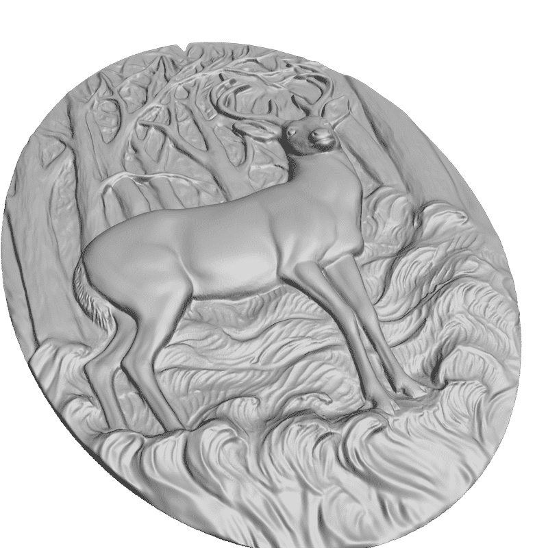 картинка Олень D12-055 3D-STL.COM