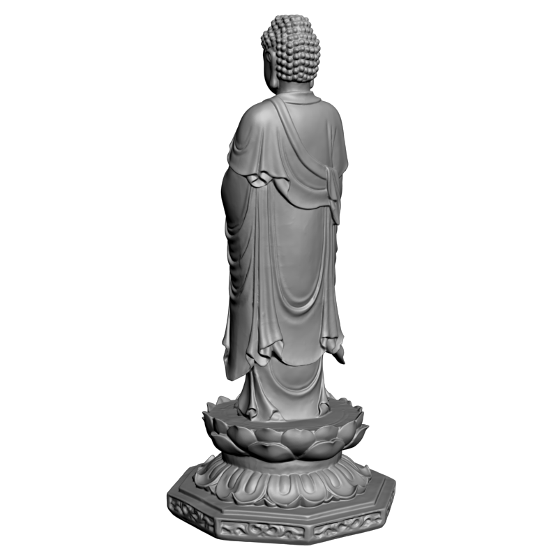 картинка Гаутама Будда стоит V9-070 3D-STL.COM