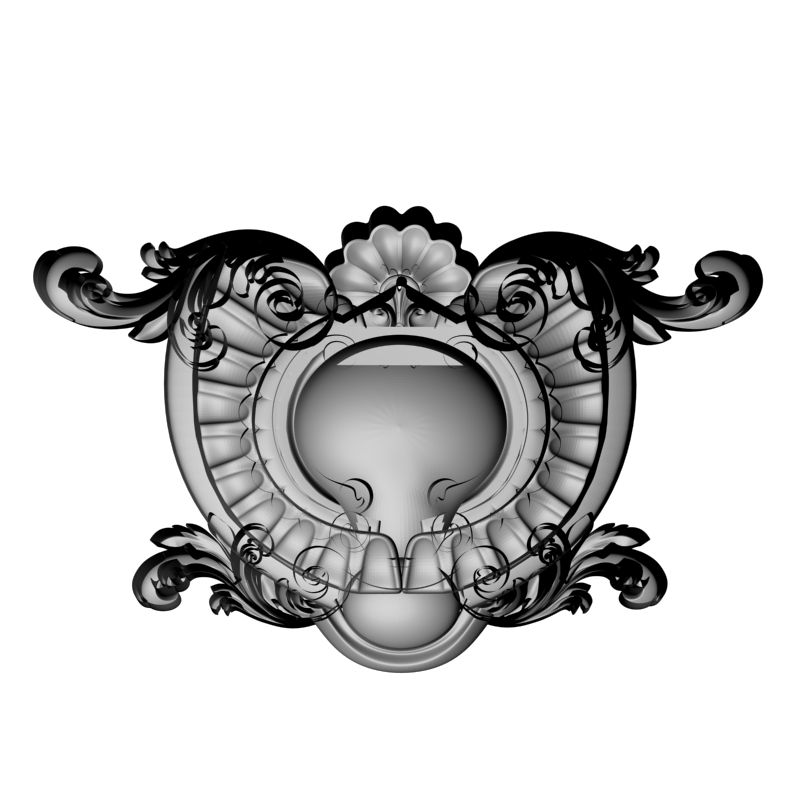 картинка Накладка декоративная рамная D10-416 3D-STL.COM