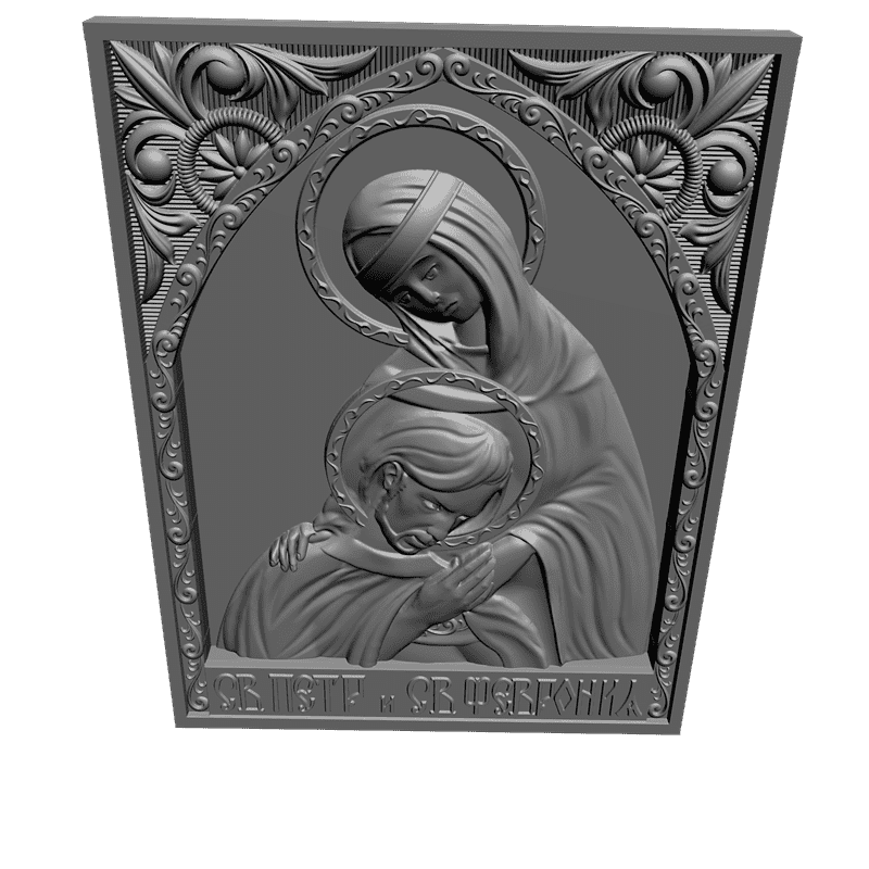 картинка Петр и Февронья V3-052 3D-STL.COM