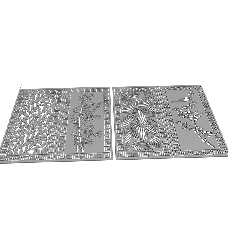 картинка Решётка декоративная Набор D15-023 3D-STL.COM