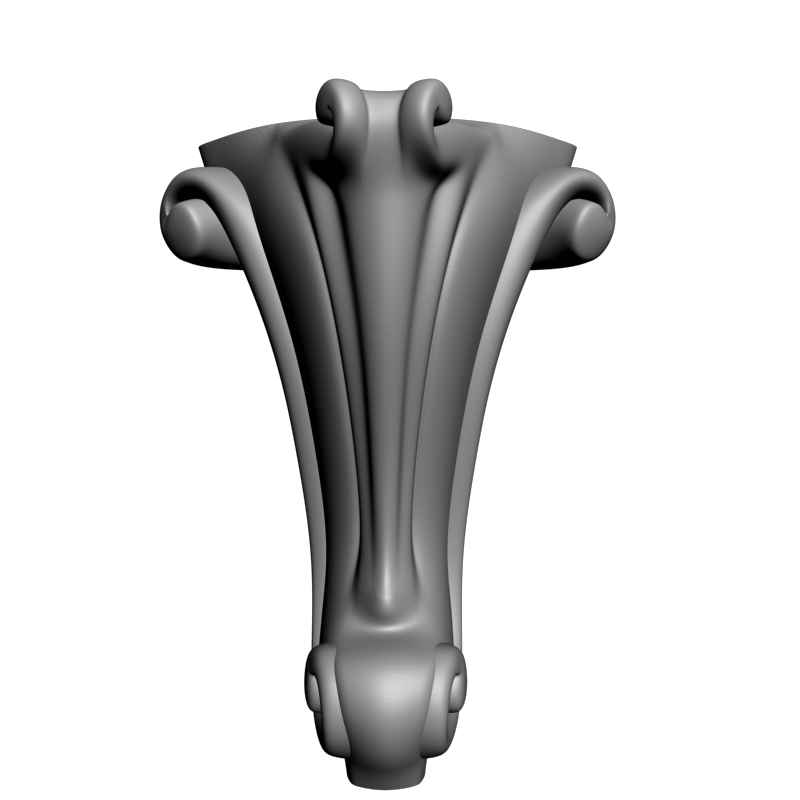 картинка Ножка мебельная резная M6-126 3D-STL.COM