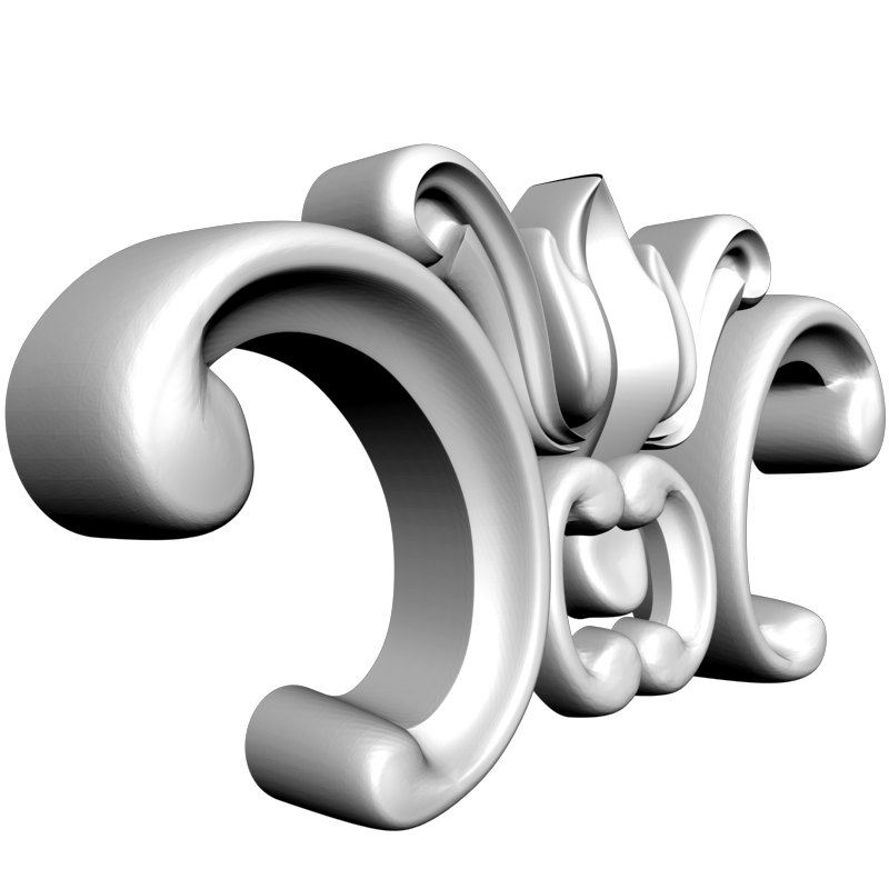 картинка Накладка резная D10-285 3D-STL.COM