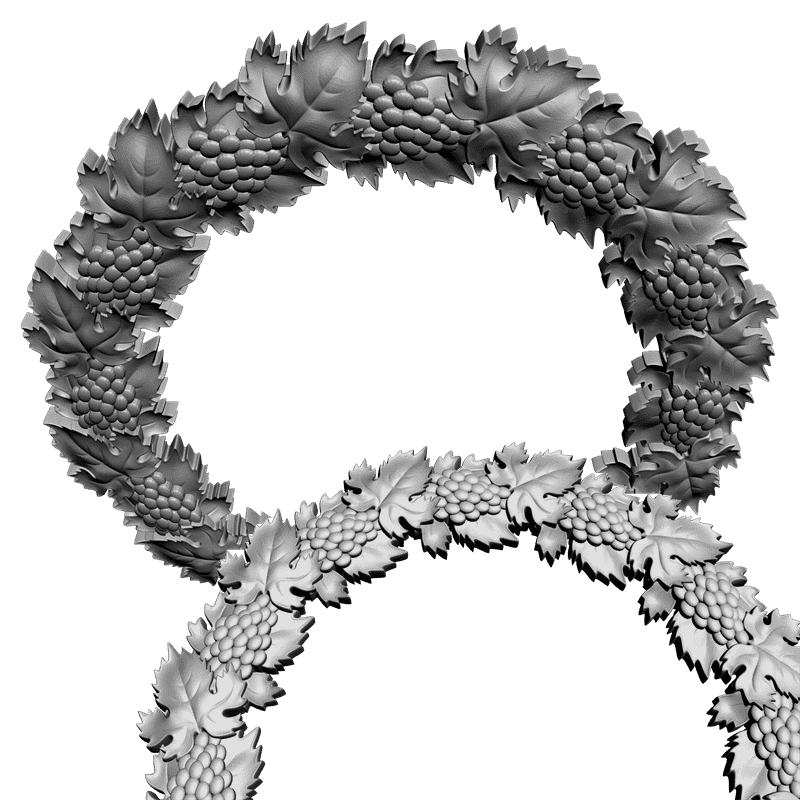 картинка Рамка резная D14-286 3D-STL.COM