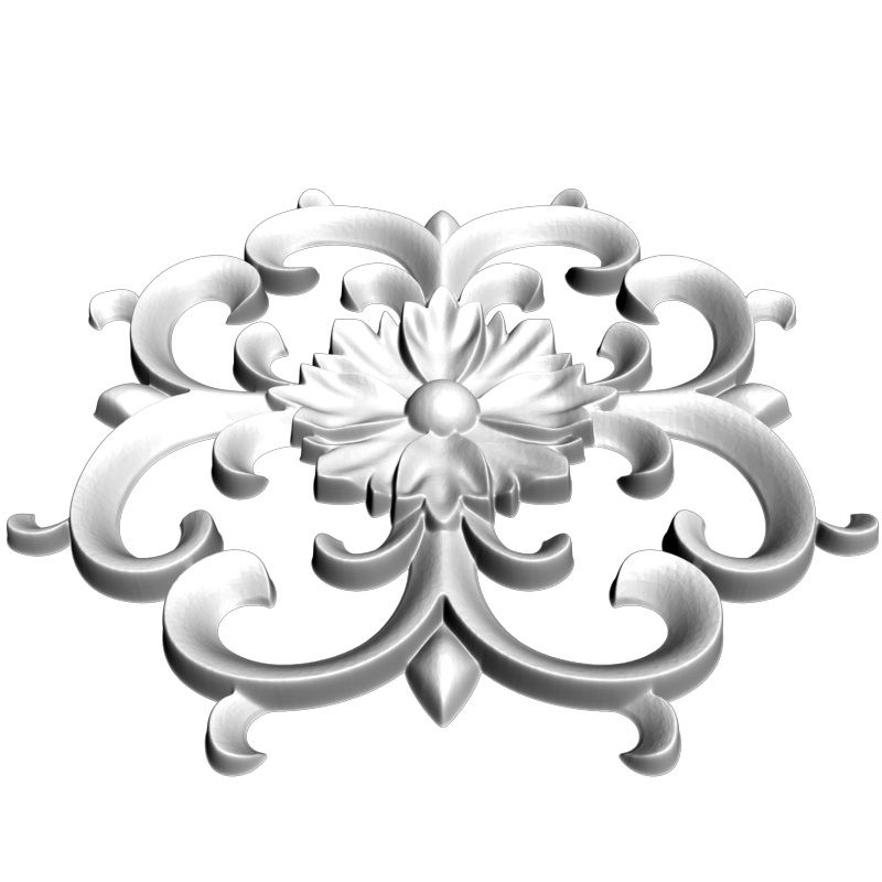 картинка Розетка резная D16-291 3D-STL.COM