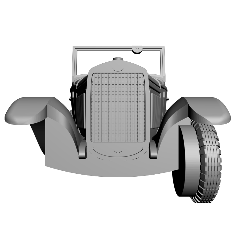 картинка Кузов легкового автомобиля ГАЗ - А RT3-097 3D-STL.COM