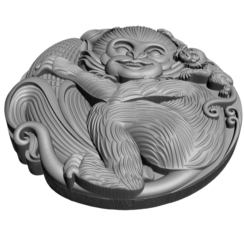картинка Обезьяна D12-685 3D-STL.COM