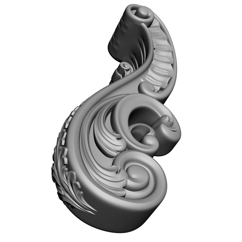 картинка Элемент столба резного D17-069 3D-STL.COM