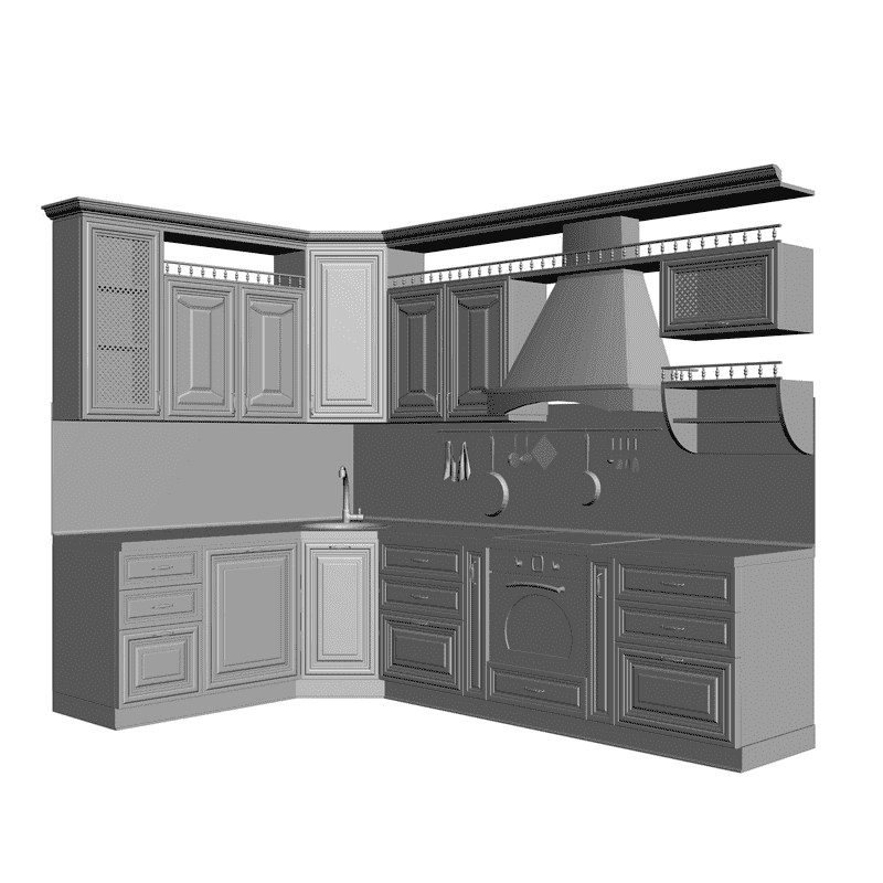 картинка Кухня M5-006 3D-STL.COM