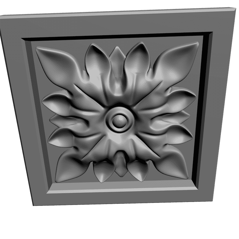 картинка Розетка резная D16-139 3D-STL.COM